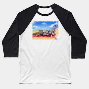 Hassan of Serenity Summer Wet Background Jagged Baseball T-Shirt